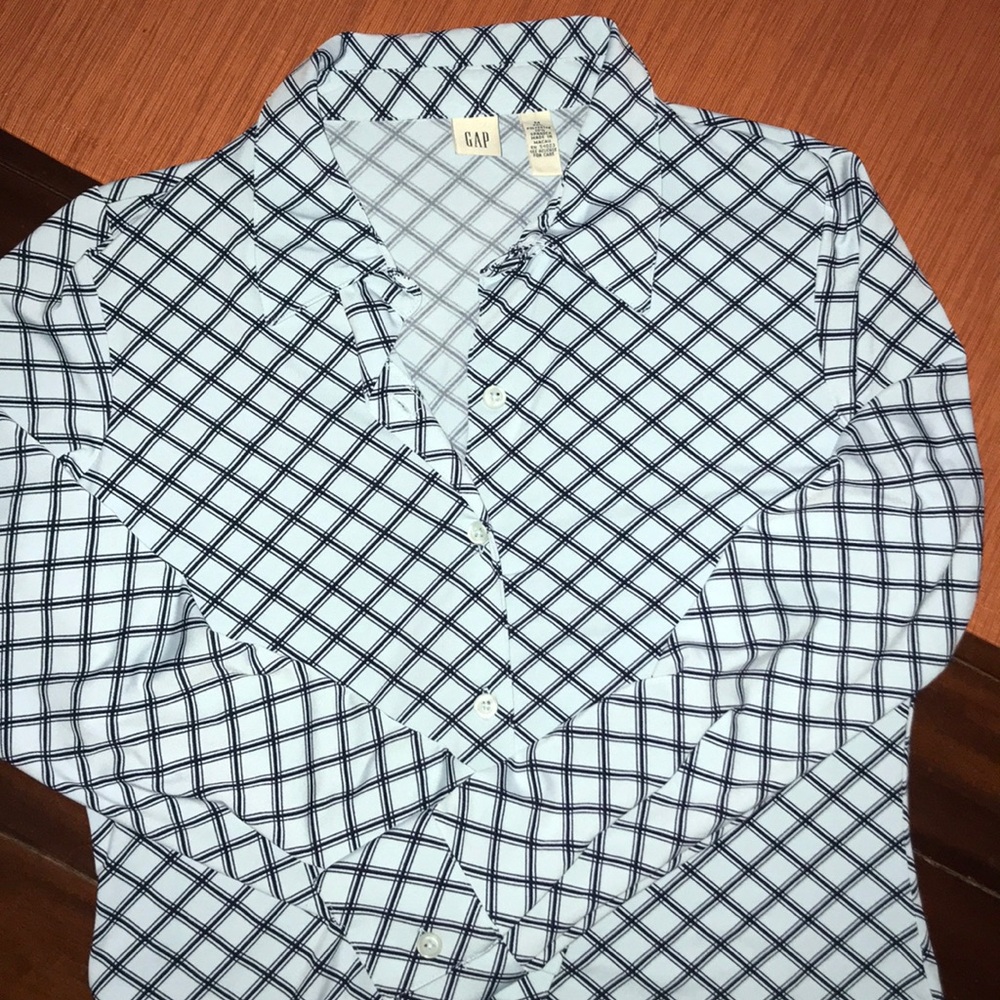 Gap Buttoned Down Stretchy Blouse - Y2K